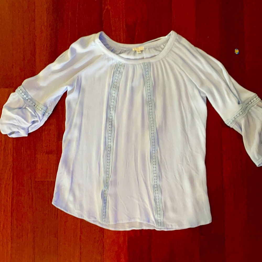 Blue tunic with arm cut outs